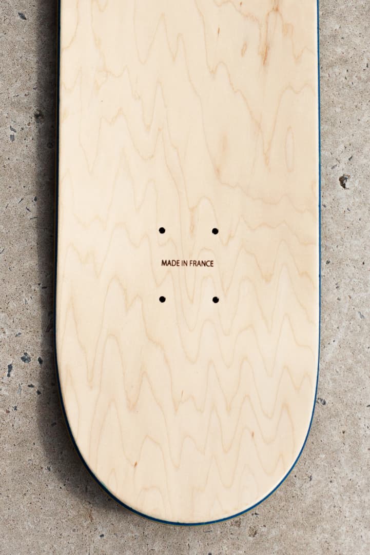 Planche de skateboard Hextra Skateboarding, désignée à Bordeaux et fabriquée en France.