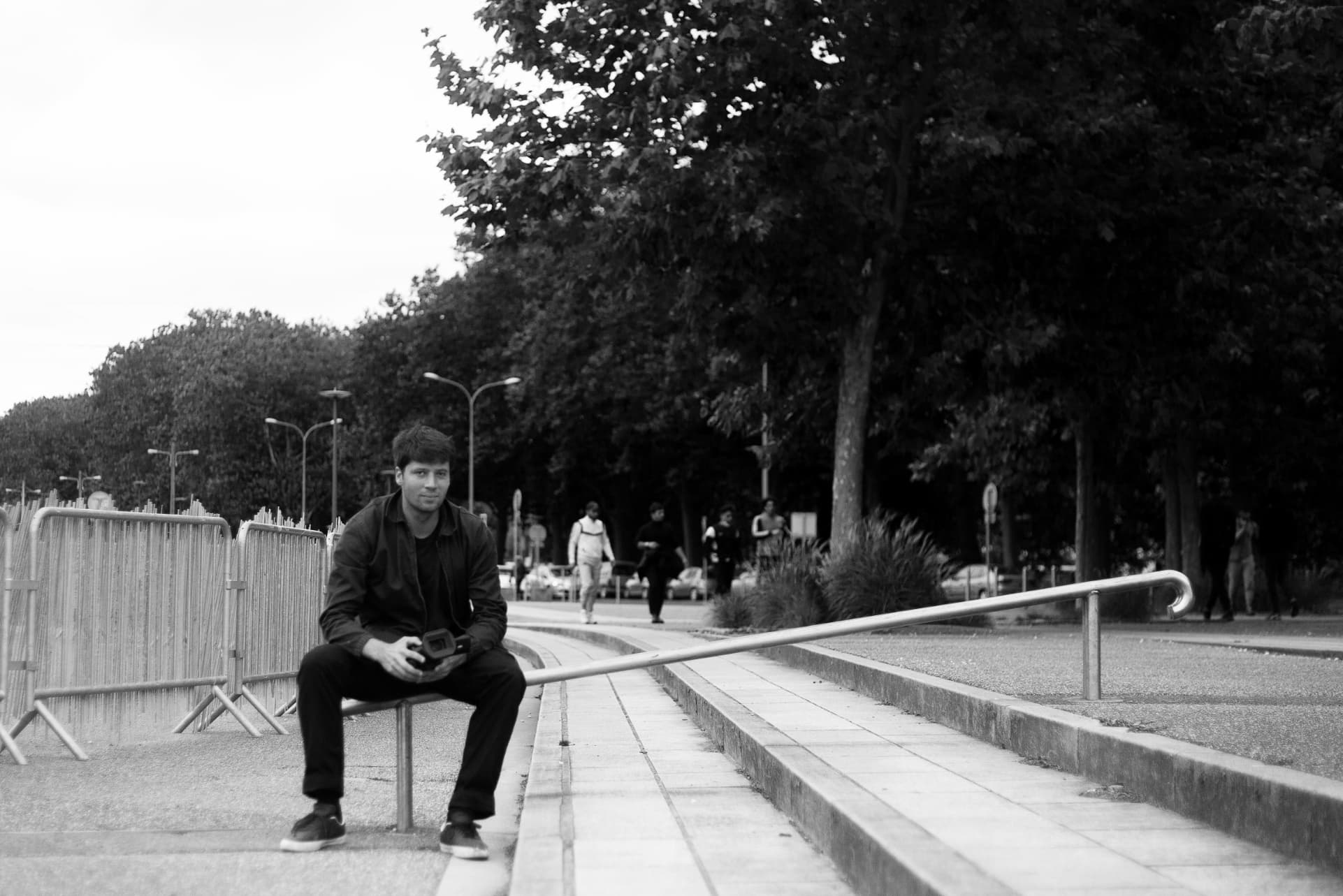 Robin Claude en mode beau gosse à Caen. 